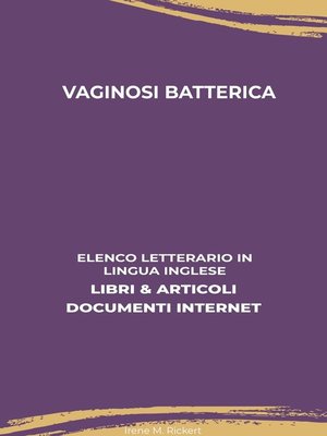 cover image of Vaginosi Batterica